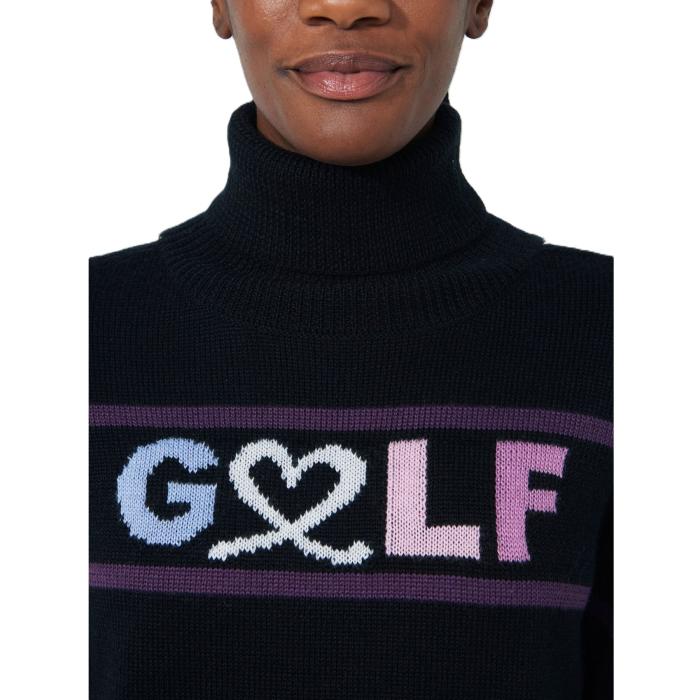 Logo Roll-Neck Pullover, Black - Afbeelding 3