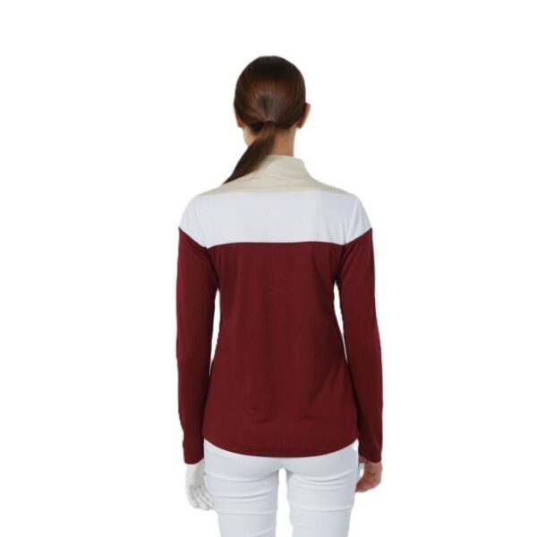 Block Long Sleeve Polo, Winery - Afbeelding 2
