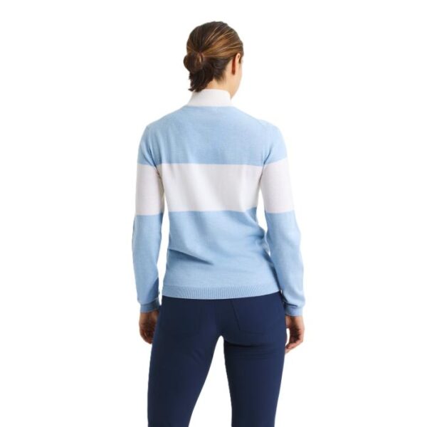 Kora Knitted Half Zip, Dove Blue - Afbeelding 3