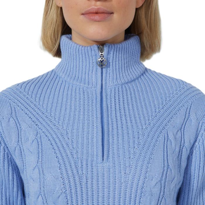 Cable LS Pullover Lined, Blue Heron - Afbeelding 3
