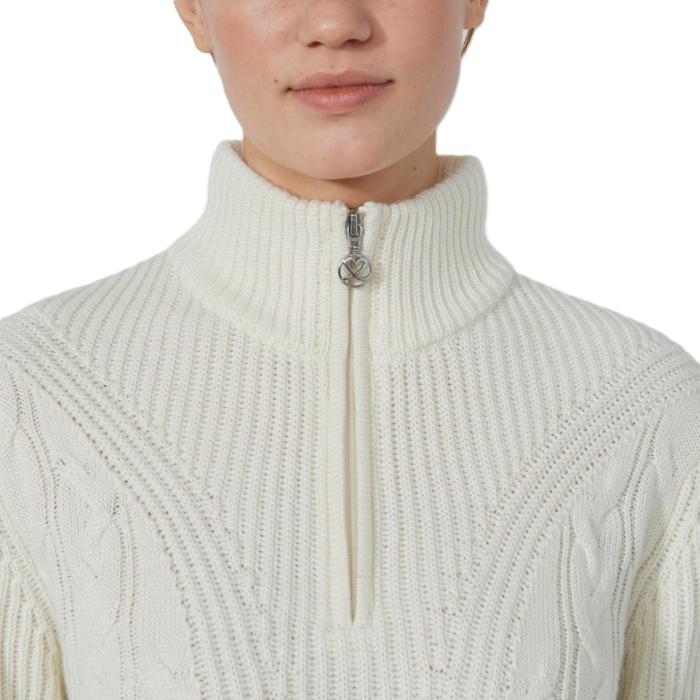 Cable LS Pullover Lined, Ivory - Afbeelding 3