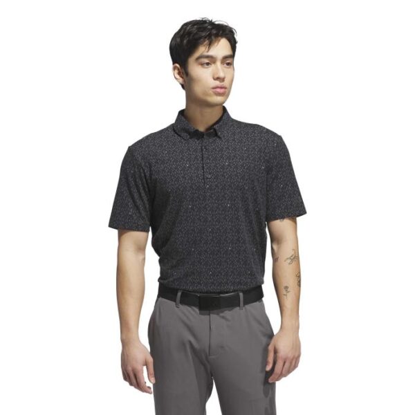 Ultimate365 Micro Argyle Poloshirt, Black/Carbon - Afbeelding 2