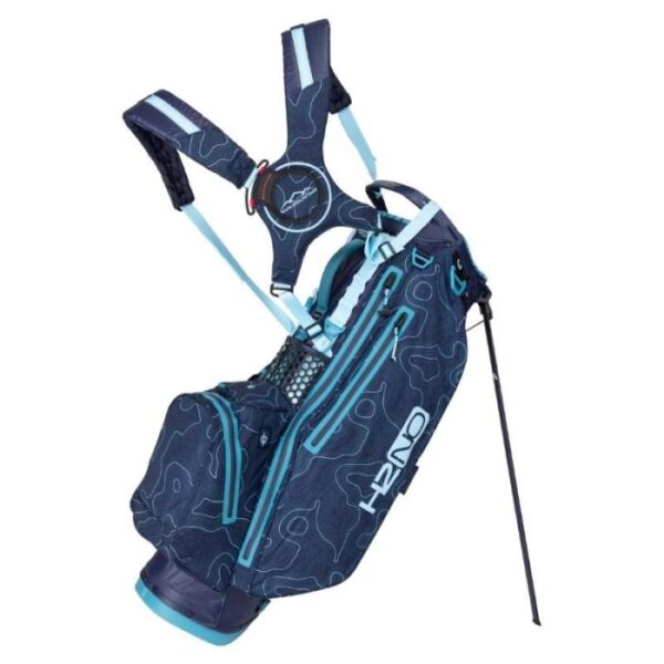 H2NO 14W Stand Bag, Navy/Blue/Topo