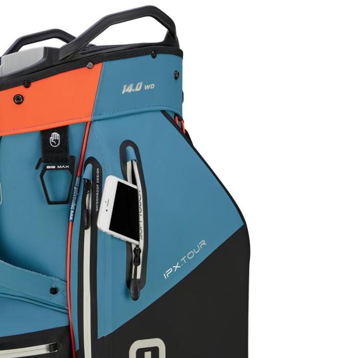 Aqua IPX Tour Cart Bag, Blue/Black/Orange - Afbeelding 9
