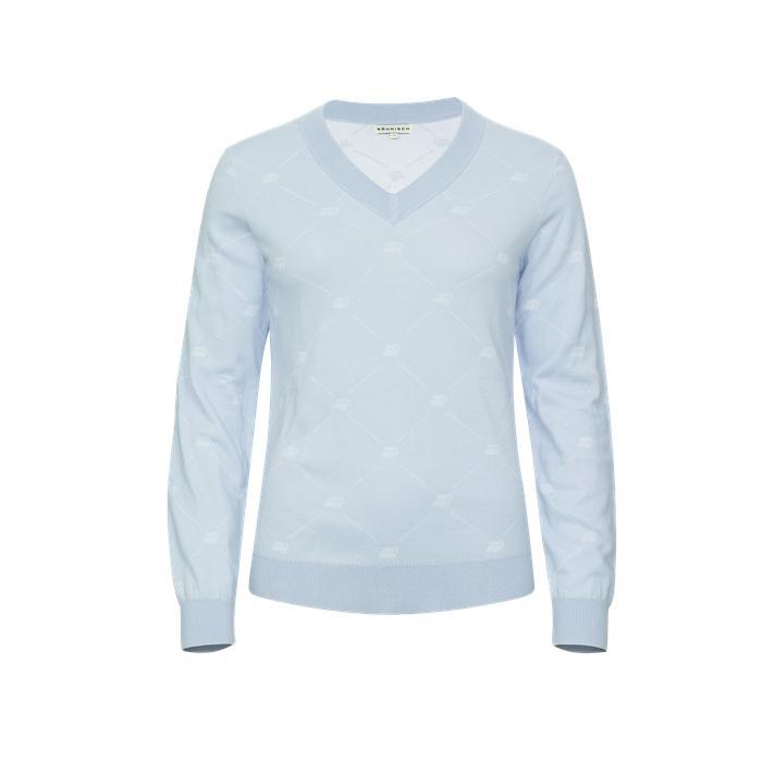 Adele Knitted Sweater, R Check Skyway