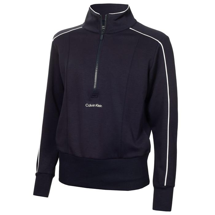 Quinta Quarter Zip Top, Navy