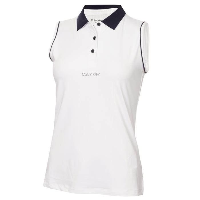 Manelle Sleeveless Polo, White