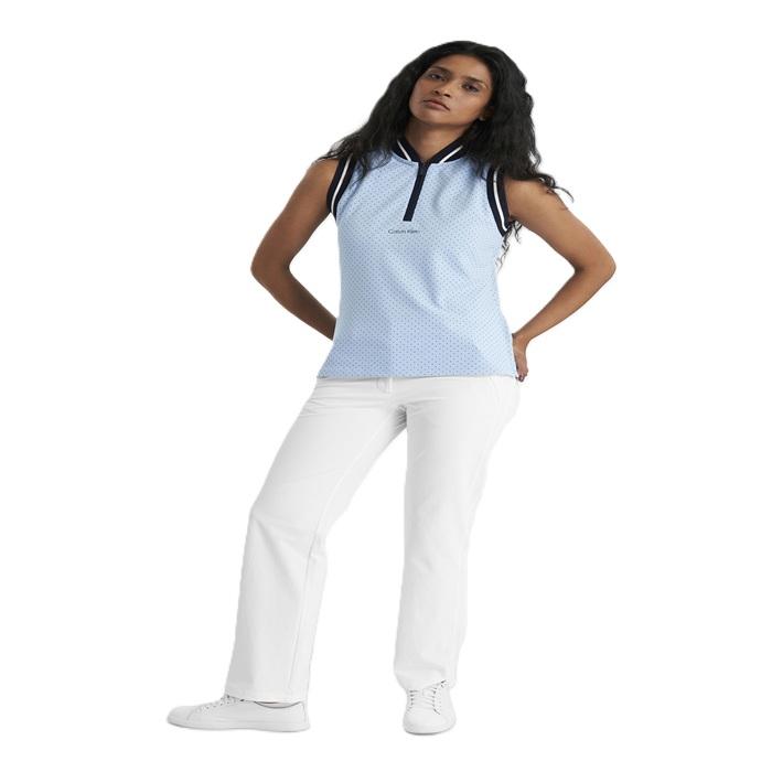 Camilla Printed Sleeveless Polo, Blue Bell - Afbeelding 9