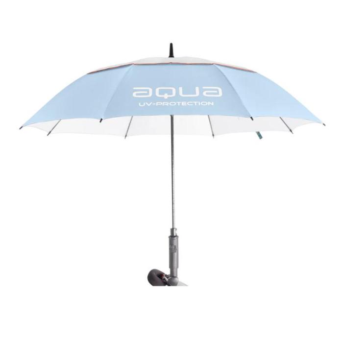 Aqua UV Umbrella, Ice Blue/White/Peach - Afbeelding 3