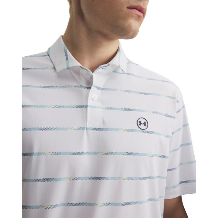 Drive Chill Printed Polo, Horizon Stripe/White/Blue Haze - Afbeelding 3