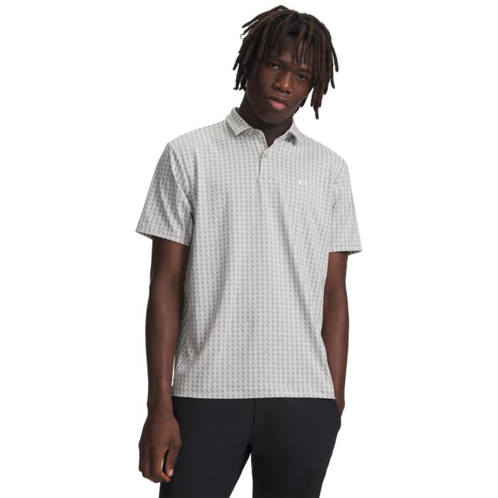 T2G Printed Polo, Houndstooth Deuces/Titanium/White