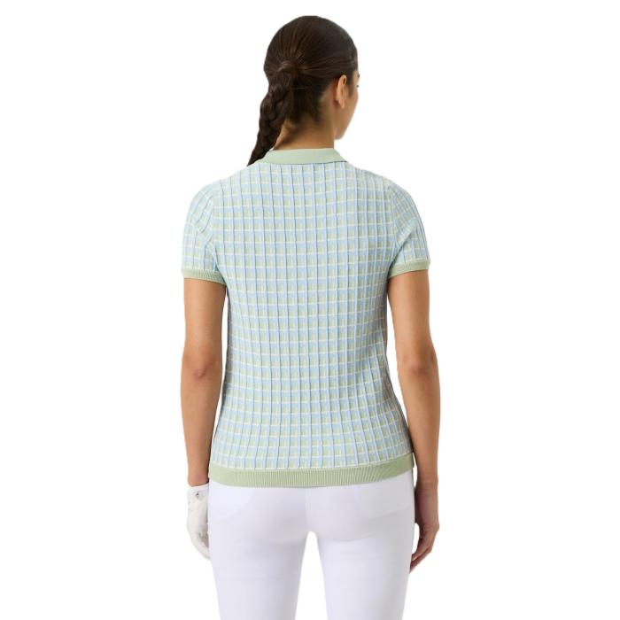 Knit Short Sleeve Poloshirt, Muted Pistachio - Afbeelding 3