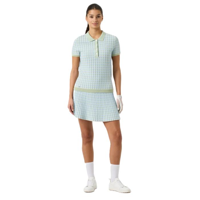 Knit Short Sleeve Poloshirt, Muted Pistachio - Afbeelding 2