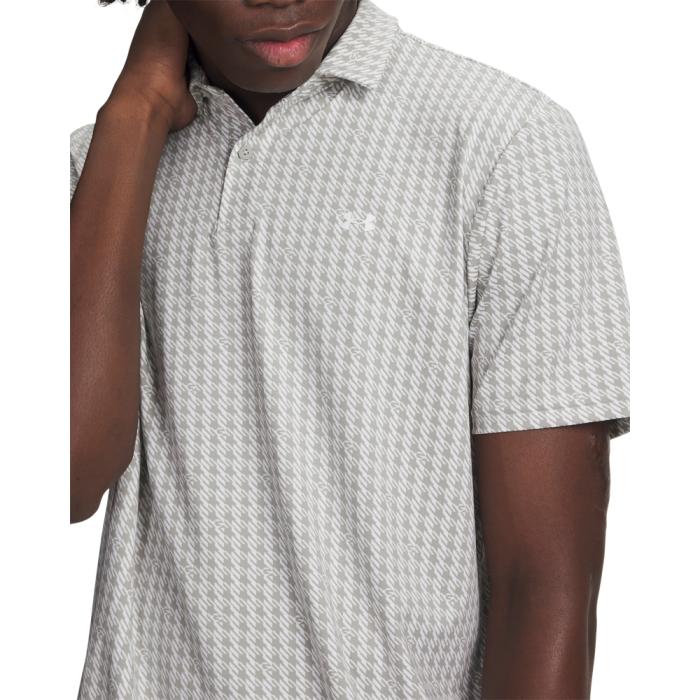 T2G Printed Polo, Houndstooth Deuces/Titanium/White - Afbeelding 3