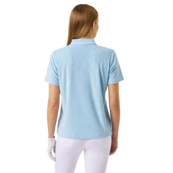 Terry Touch Short Sleeve Poloshirt, Breezy Blue - Afbeelding 2