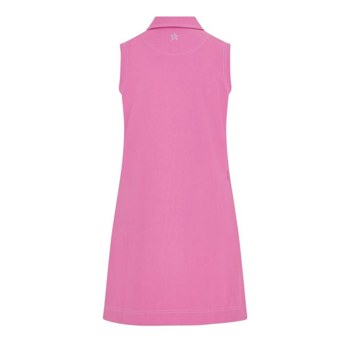 Strike Stretch Shift Sleeveless Dress, Super Pink - Afbeelding 3