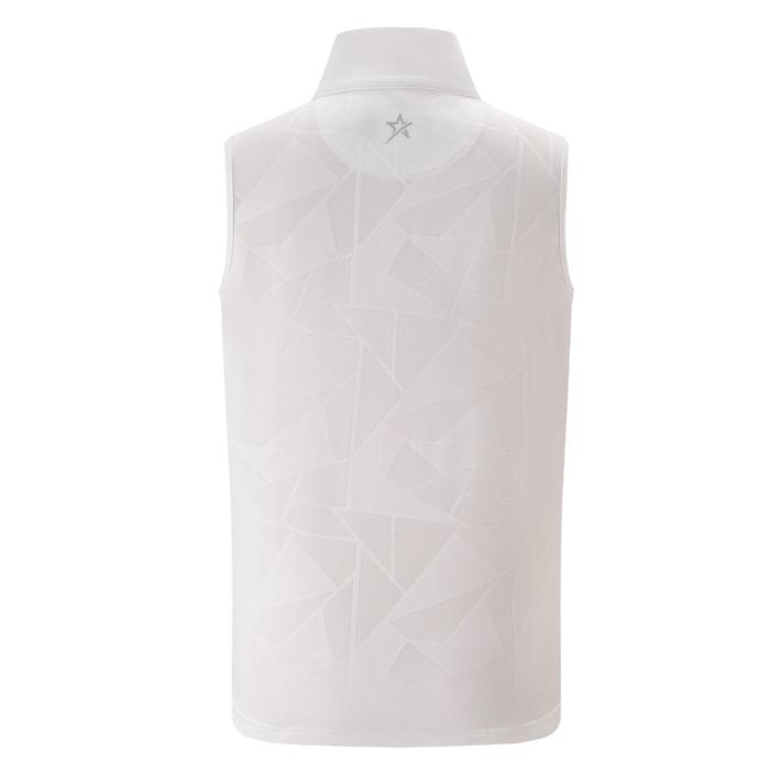 Mirage Sleeveless Poloshirt, White - Afbeelding 3