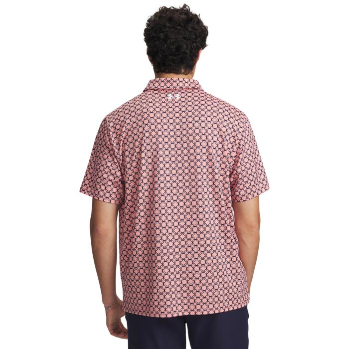 Matchplay Printed Polo, Crab Geo/Posh Pink/Midnight Navy - Afbeelding 2