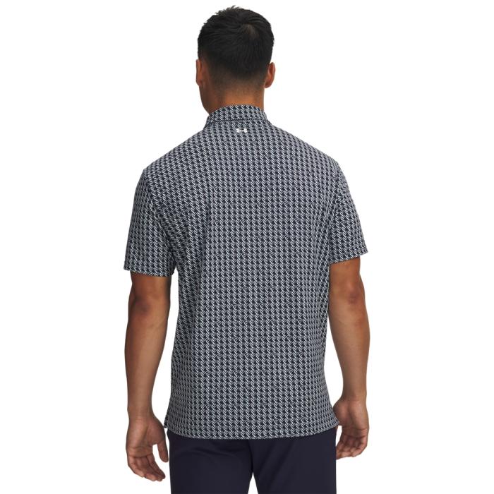 T2G Printed Polo, Houndstooth Deuces/Midnight Navy/Enamel Blue - Afbeelding 2