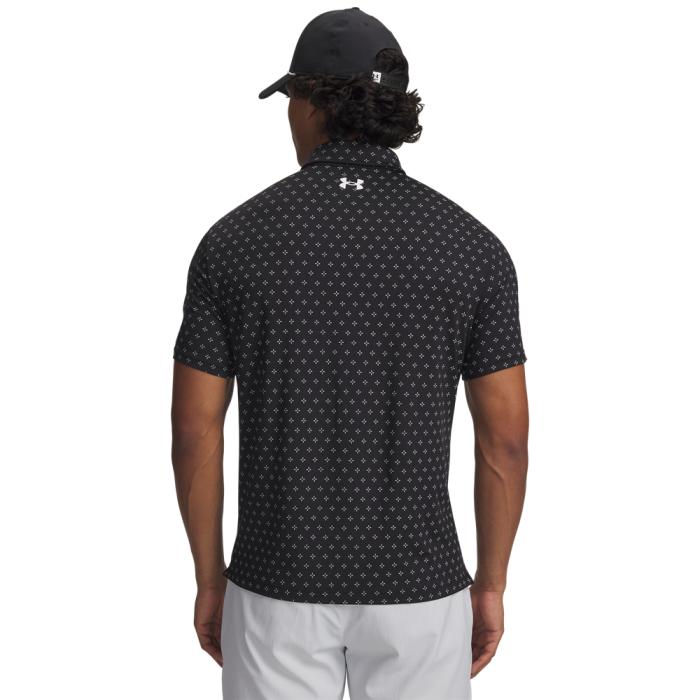 Playoff Printed Polo 3.0, Micro Flower Dot/Black/White - Afbeelding 4