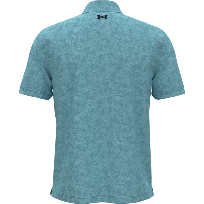 Playoff Printed Polo 3.0, Tropical Fescue/Blue Haze/Midnight Navy - Afbeelding 3