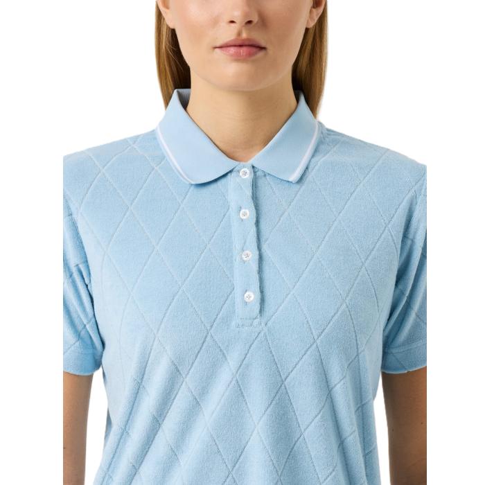 Terry Touch Short Sleeve Poloshirt, Breezy Blue - Afbeelding 3