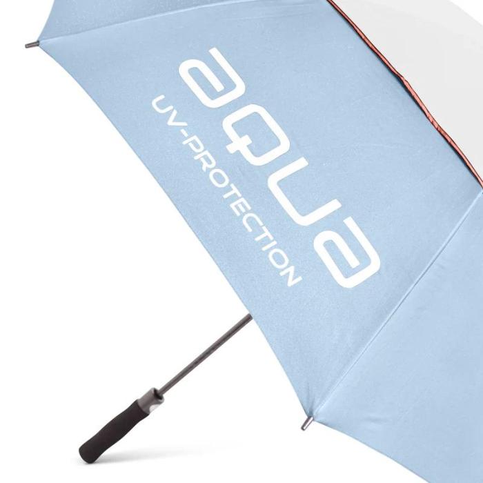 Aqua UV Umbrella, Ice Blue/White/Peach - Afbeelding 4