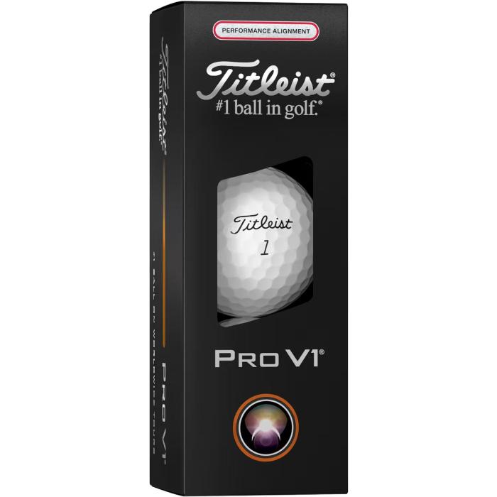Pro V1 Performance Alignment Red Line Golfballen Wit, Dozijn - Afbeelding 3