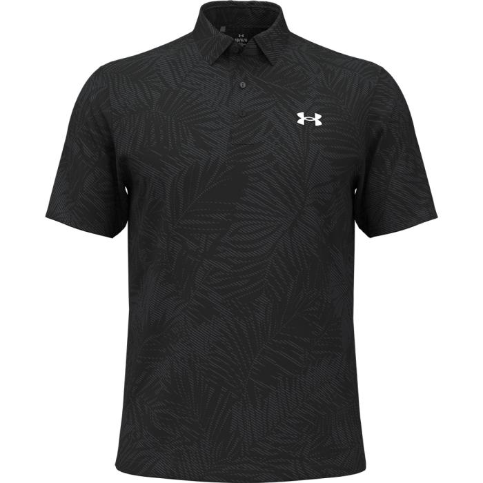 Playoff Jacquard Poloshirt, Tropical Floral/Black/Anthracite