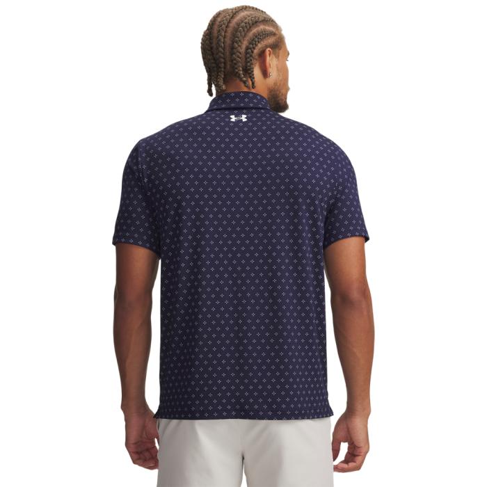 Playoff Printed Polo 3.0, Micro Flower Dot/Midnight Navy/White - Afbeelding 2