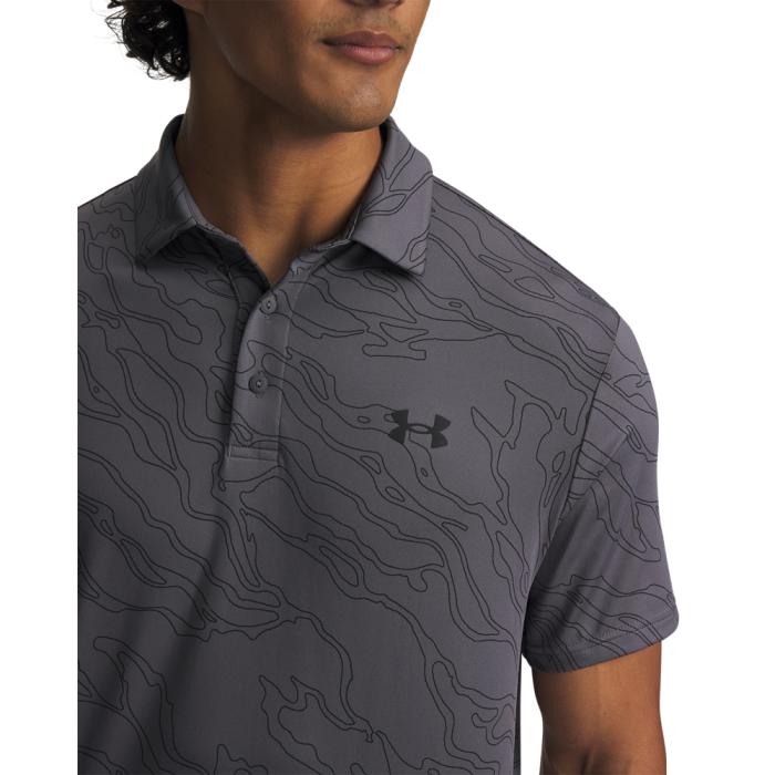 Playoff Printed Polo 3.0, Slope Camo/Castlerock/Black - Afbeelding 3