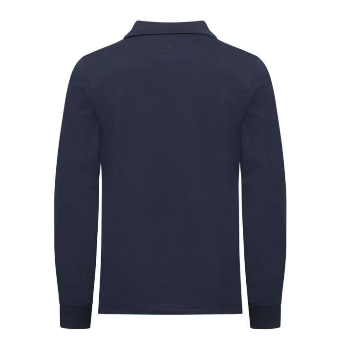 Advantage Long Sleeve Poloshirt, Navy - Afbeelding 4