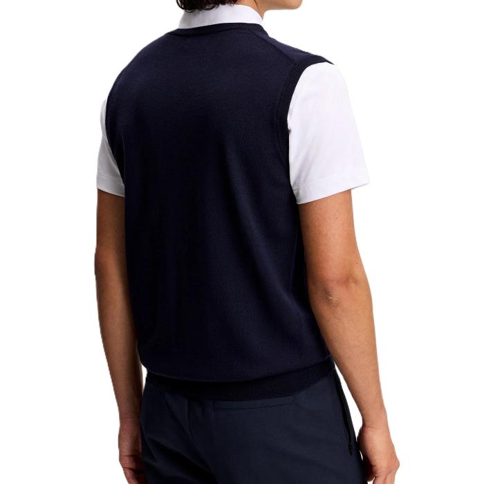 Liam Knitted Vest, Navy - Afbeelding 3