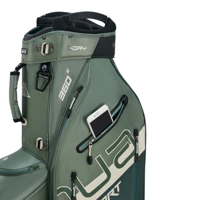 Aqua Sport 360 2.0 Cart Bag, Forest Green/Olive/Off White - Afbeelding 8