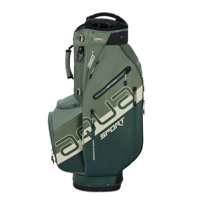 Aqua Sport 360 2.0 Cart Bag, Forest Green/Olive/Off White - Afbeelding 3