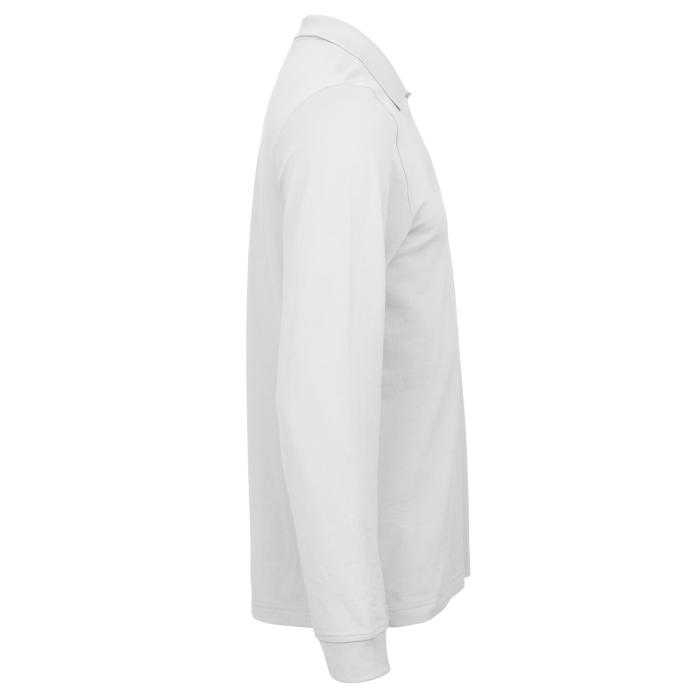 Advantage Long Sleeve Poloshirt, Wit - Afbeelding 3