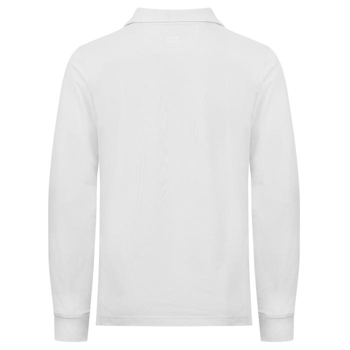 Advantage Long Sleeve Poloshirt, Wit - Afbeelding 2