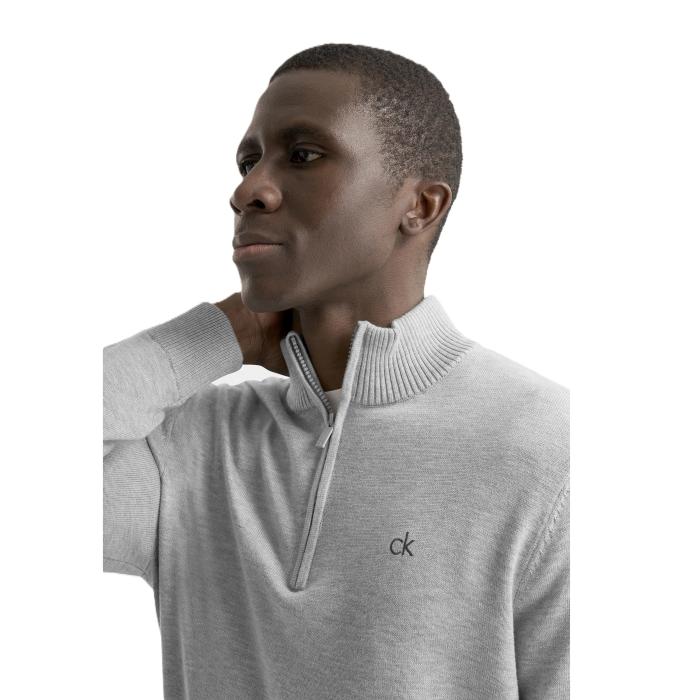 Avenue 1/2 Zip Sweater, Silver Marl - Afbeelding 4