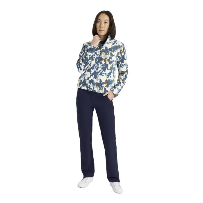 Celyn Blur Print 1/2 Zip Fleece, Buttercream/Dark Denim - Afbeelding 9