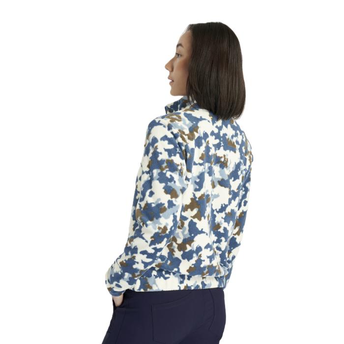Celyn Blur Print 1/2 Zip Fleece, Buttercream/Dark Denim - Afbeelding 8
